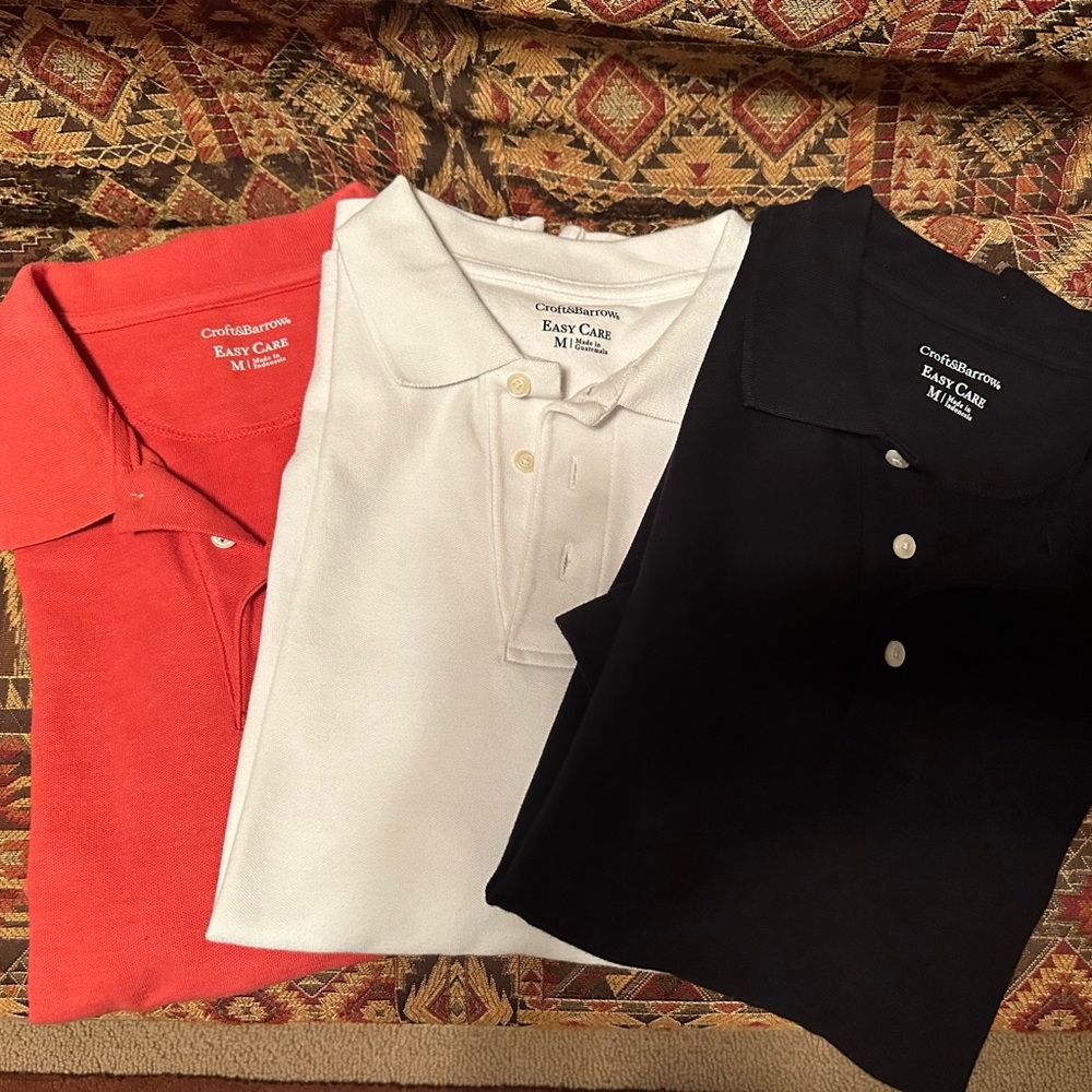 Croft & Barrow Three Polos